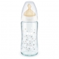 Продукт NUK First Choice - стъклено шише Temperature Control 240мл. с каучуков биберон за хранене 0-6мес. - 3 - BG Hlapeta